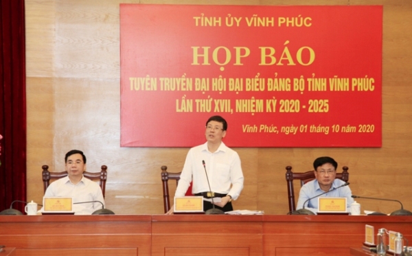 Vĩnh Phúc: Sẵn sàng tổ chức Đại hội Đảng bộ tỉnh lần thứ XVII, nhiệm kỳ 2020 – 2025