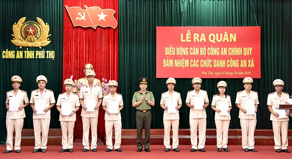 Công an tỉnh Phú Thọ điều động Công an chính quy đảm nhiệm chức danh Công an xã