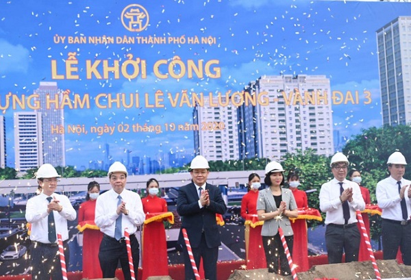 Hà Nội: Khởi công xây dựng hầm chui Lê Văn Lương - Vành đai 3