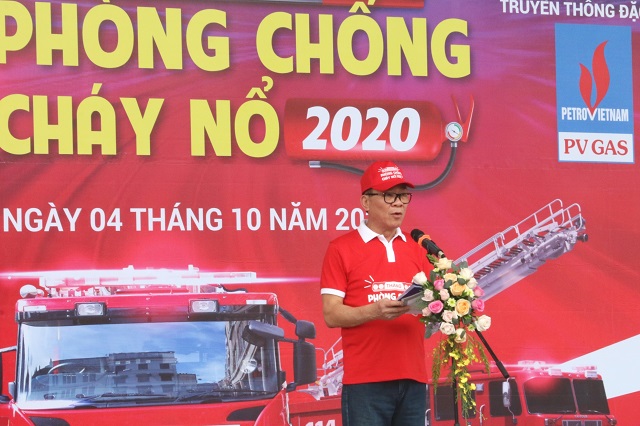 TS Mai Duy Thiện, Chủ tịch Hiệp hội Năng lượng sạch Việt Nam phát biểu tại lễ khai mạc