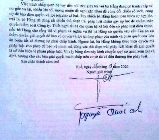 &Ocirc;ng Quốc Anh rất thiện ch&iacute; đề nghị c&ugrave;ng ngồi lại giải quyết