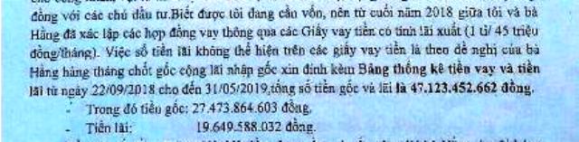 &Ocirc;ng Anh tr&igrave;nh b&aacute;o tại c&ocirc;ng an việc vay- mượn với b&agrave; Hằng