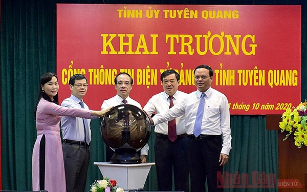 Tuyên Quang: Khai trương Cổng thông tin điện tử Đảng bộ tỉnh