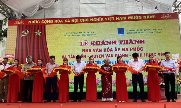 PVN, PV GAS tài trợ xây dựng Nhà văn hóa cộng đồng Đa Phúc