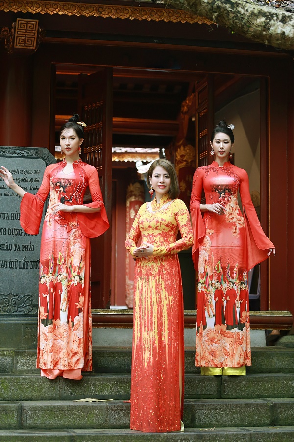 Bộ sưu tập áo dài “Di sản Đền Hùng” - Khơi dậy niềm tự hào dân tộc