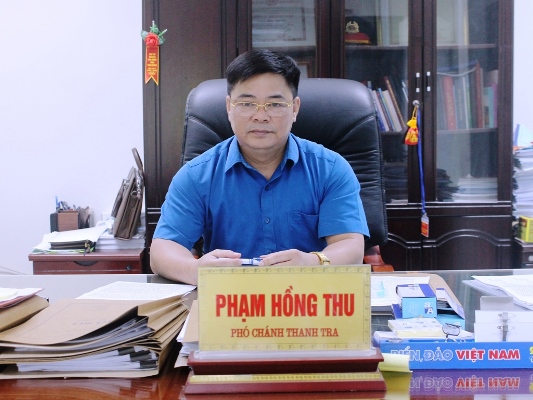 Ông Phạm Hồng Thu, Phó Chánh Thanh tra tỉnh Vĩnh Phúc