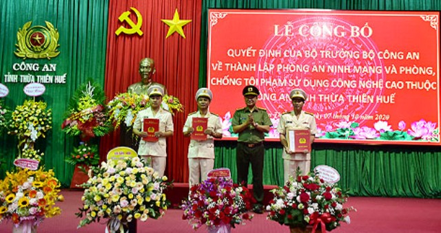 Thừa Thiên Huế: Thành lập phòng An ninh mạng và phòng, chống tội phạm sử dụng công nghệ cao