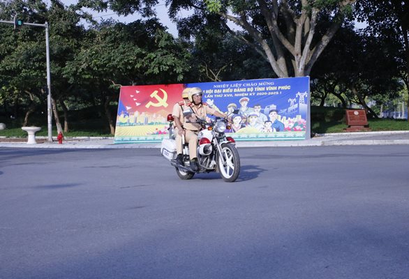 Vĩnh Phúc: Bảo đảm trật tự, an toàn giao thông phục vụ Đại hội Đảng