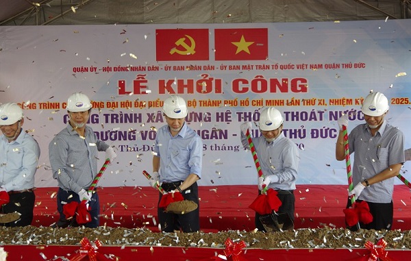Lễ khởi công xây dựng hệ thống thoát nước đường Võ Văn Ngân - quận Thủ Đức, TP.HCM