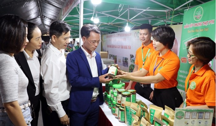 Các sản phẩm OCOP tỉnh Bắc Ninh tham gia trưng bày tại sự kiện (Ảnh: bacninh.gov.vn)