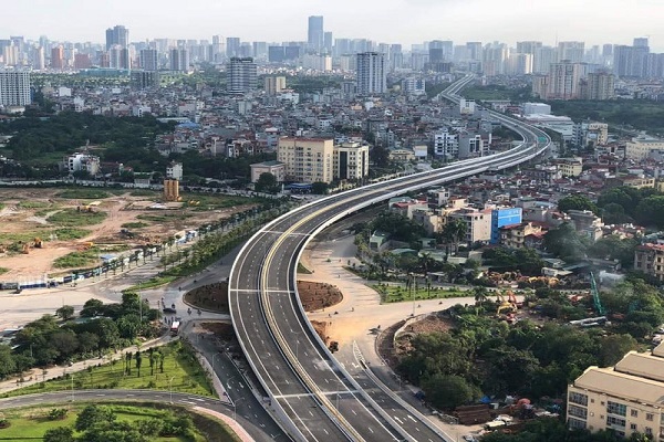 Cầu cạn Mai Dịch - Nam Thăng Long sẽ chính thức thông xe vào 11/10