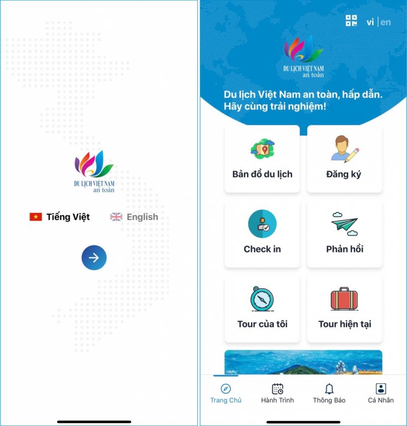 Ứng dụng "Du lịch Việt Nam an toàn" cung cấp nhiều thông tin hữu ích cho du khách