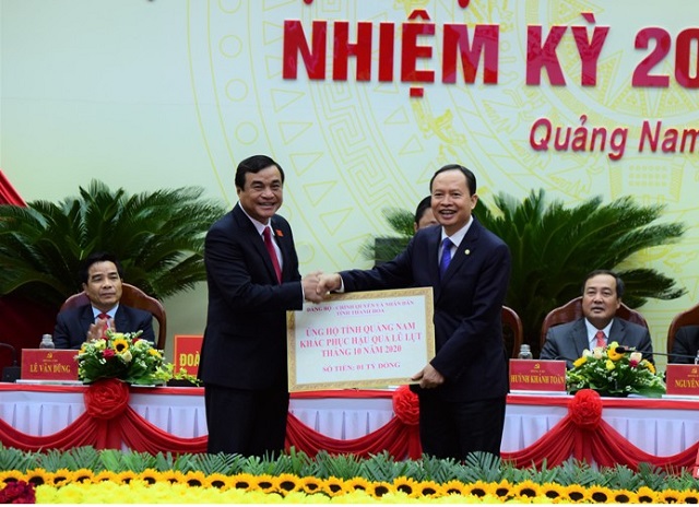 Tỉnh Thanh Hóa ủng hộ tỉnh Quảng Nam 1 tỷ đồng khắc phục hậu quả mưa lũ