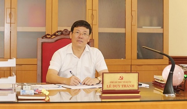 Lê Duy Thành, Phó Bí thư Tỉnh ủy, Phó Chủ tịch Thường ttực UBND tỉnh Ảnh: Quang Nam