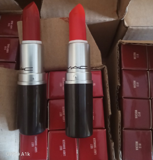 Phát hiện lượng lớn son môi nhãn hiệu MAC không rõ nguồn gốc xuất xứ