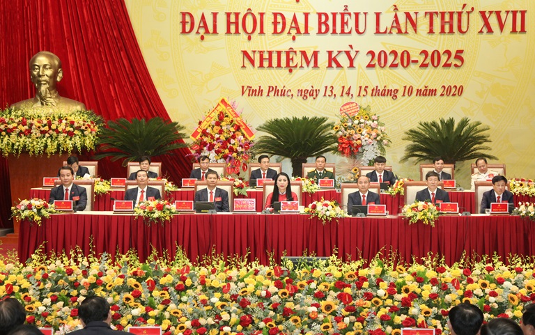 Trọng thể khai mạc Đại hội đại biểu Đảng bộ tỉnh Vĩnh Phúc lần thứ XVII