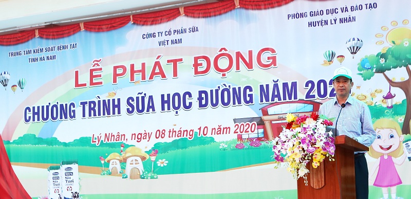 Ông Nguyễn Thanh Dương – Giám đốc Trung tâm Kiểm soát Bệnh tật tỉnh Hà chia sẻ tại lễ phát động