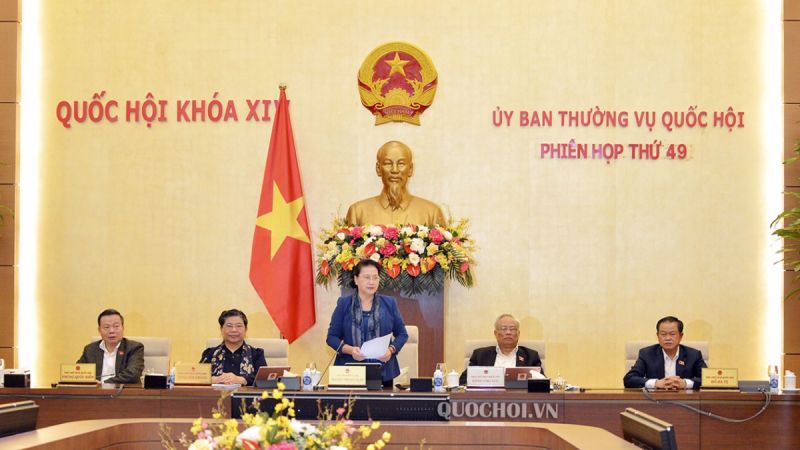 Chủ tịch Quốc hội Nguyễn Thị Kim Ngân phát biểu bế mạc phiên họp. Ảnh: Quochoi.vn
