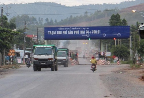 Trạm thu phí Tân Phú tạm dừng thu phí từ ngày 20/10