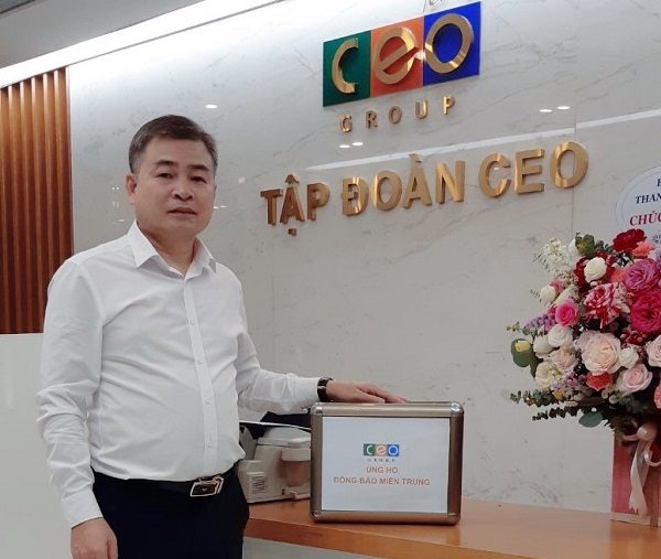 Tổng giám đốc Tập đoàn CEO Tạ Văn Tố tham gia ủng hộ đồng bào miền Trung
