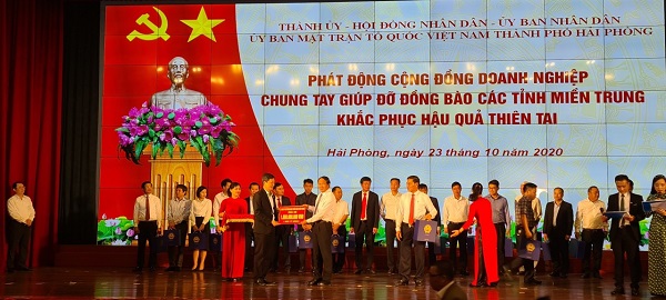 Hải Phòng hỗ trợ 120 tỷ đồng vì miền Trung ruột thịt