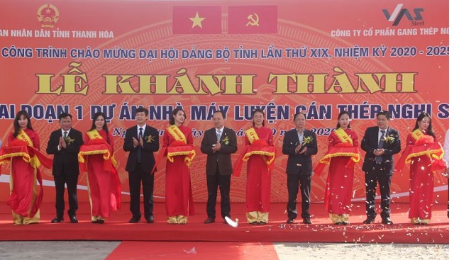 Thanh Hóa: Khánh thành giai đoạn 1 Nhà máy luyện cán thép Nghi Sơn