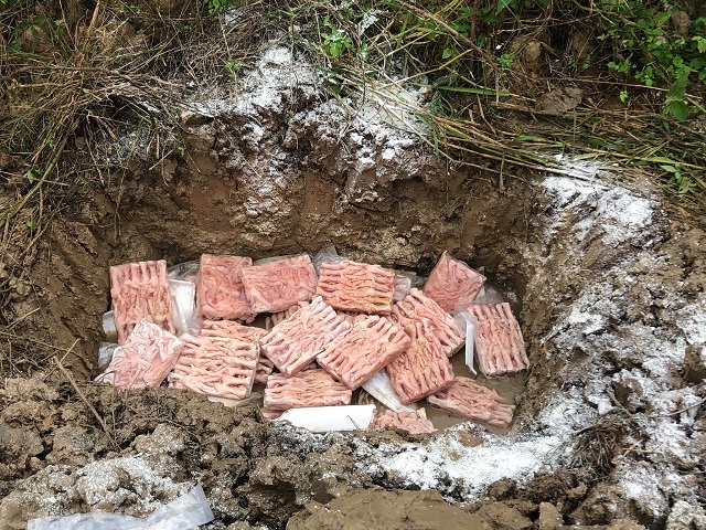 Nghệ An phát hiện và tiêu hủy 60 kg chân gà rút xương không rõ nguồn gốc xuất xứ