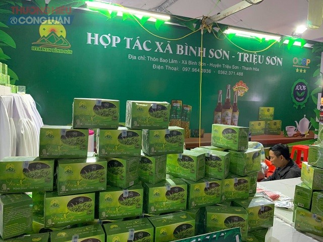 Sản phẩm Trà Xanh của HTX Bình Sơn, huyện Triệu Sơn.