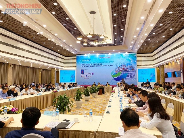 Diễn đàn Nâng cao sức cạnh tranh của hàng Việt trước thời cơ, thách thức từ các Hiệp định thương mại thế hệ mới, diễn ra sáng 29/10/2020 tại Hà Nội