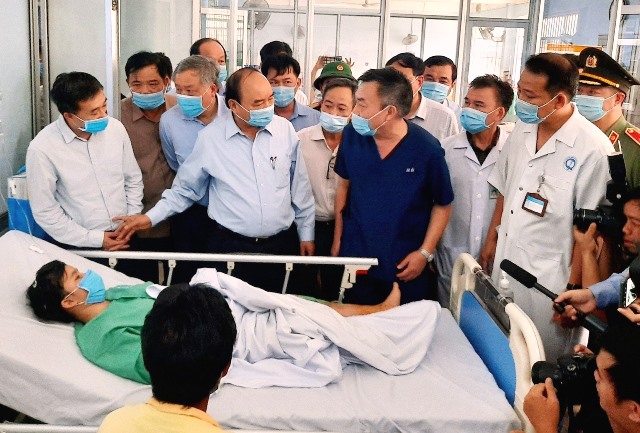 Thủ tướng đề nghị Bệnh viện Đa khoa Quảng Nam quan tâm, điều trị tốt nhất cho bệnh nhân.