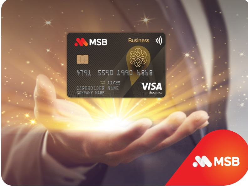 MSB sẽ cấp một hạn mức tín dụng thẻ lên đến 4 tỷ đồng