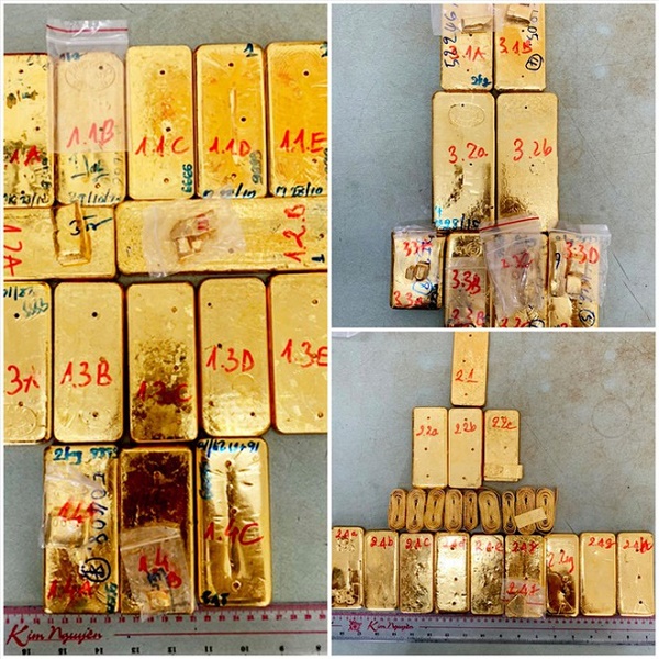 Công an tỉnh An Giang đang hoàn tất hồ sơ khởi tố các bị can trong đường dây buôn lậu vàng quy mô vừa triệt phá hôm 30/10.