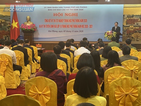 Đồng chí Lê Khắc Nam, Phó chủ tịch UBND TP. Hải Phòng, Trưởng ban chỉ đạo thi thành phố năm 2020