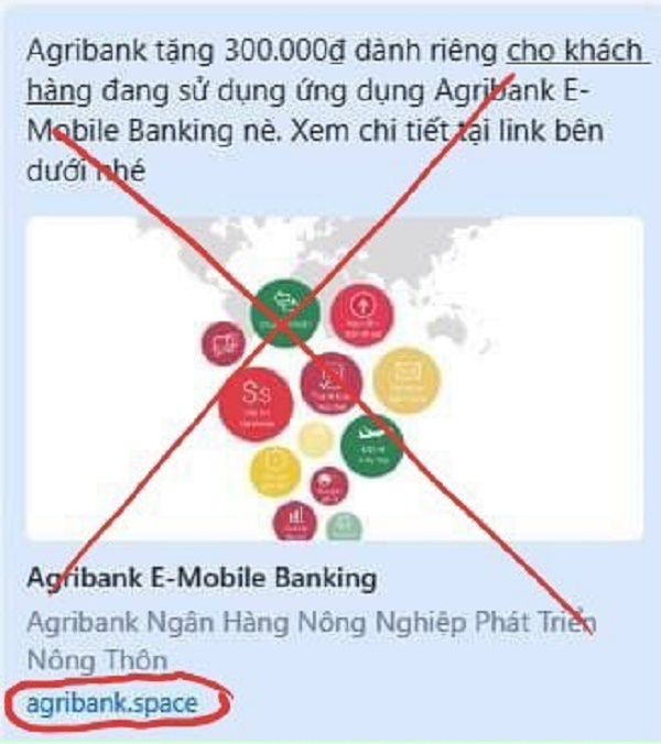 Agribank khuyến cáo khách hàng trước các thủ đoạn lừa đảo đánh cắp thông tin thông qua các trang điện tử giả mạo