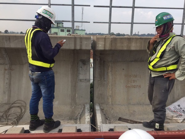 Tuyến metro số 1: Nhà thầu khắc phục sự cố gối cầu