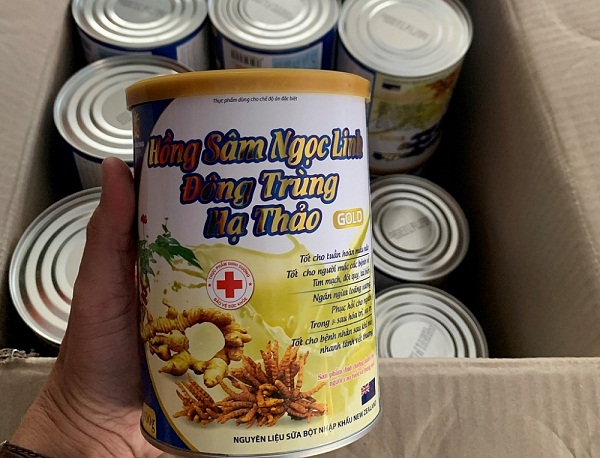 TPCN nhãn hiệu Hồng Sâm Ngọc Linh Đông Trùng Hạ Thảo bị bắt khi đang giới thiệu sản phẩm tại một buổi Hội thảo
