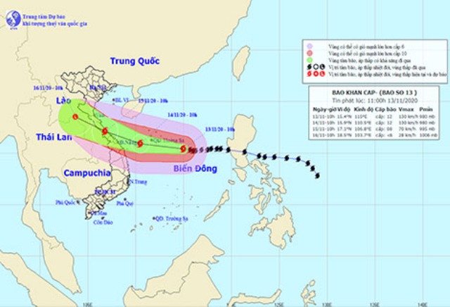 Trước diễn biến phức tạp của cơn bão số 13, Thừa Thiên Huế yêu cầu người dân ra khỏi nhà từ 18h00 ngày 14/11