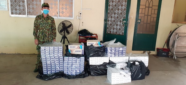 Thu giữ 4.000 gói thuốc lá nhập lậu từ Campuchia về Việt Nam