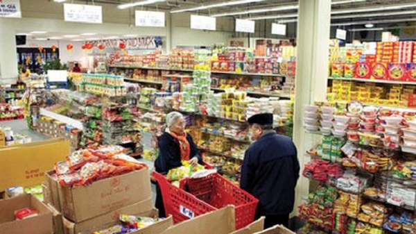 Một siêu thị có bán hàng Việt Nam tại Mỹ. Ảnh minh họa