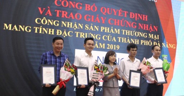 Đà Nẵng: Công nhận 4 sản phẩm thương mại đặc trưng thương hiệu năm 2020