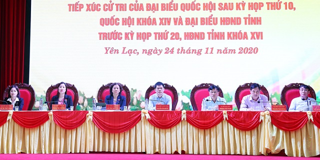 Vĩnh Phúc: Đại biểu Quốc hội, HĐND tỉnh tiếp xúc cử tri