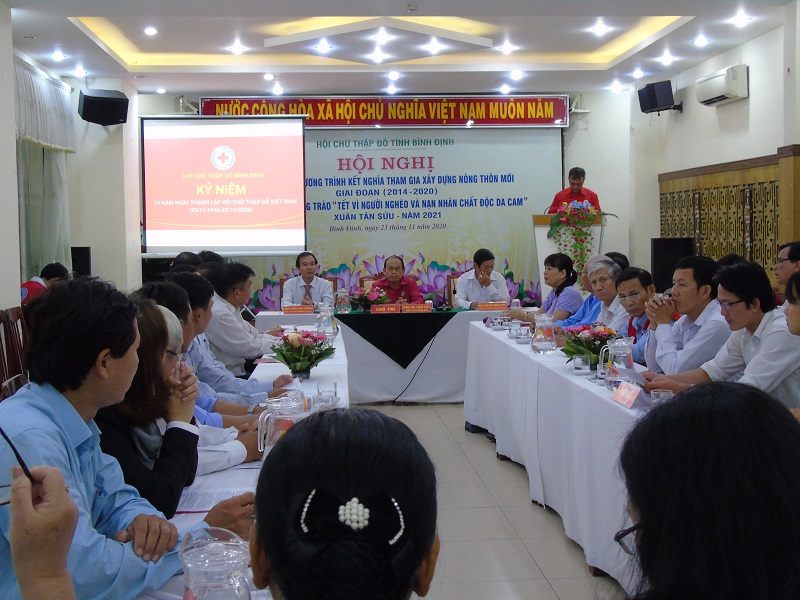 Bình Định: Hội Chữ thập đỏ Tổng kết Chương trình xây dựng nông thôn mới và triển khai công tác Xuân 2021