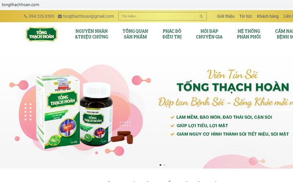 Cẩn trọng khi mua Viên tán sỏi Tống Thạch Hoàn và Viên dưỡng khớp X3 trên một số website