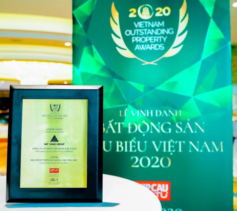 Tập đoàn Đất Xanh tiếp tục được vinh danh 'Nhà phát triển bất động sản tiêu biểu'