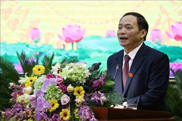 Ông Trần Quốc Văn, Chủ tịch UBND tỉnh Hưng Yên nhiệm kỳ 2016 - 2021. Ảnh: TTXVN