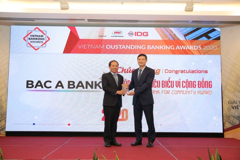 BAC A BANK nhận giải thưởng Ngân hàng Việt Nam tiêu biểu 2020