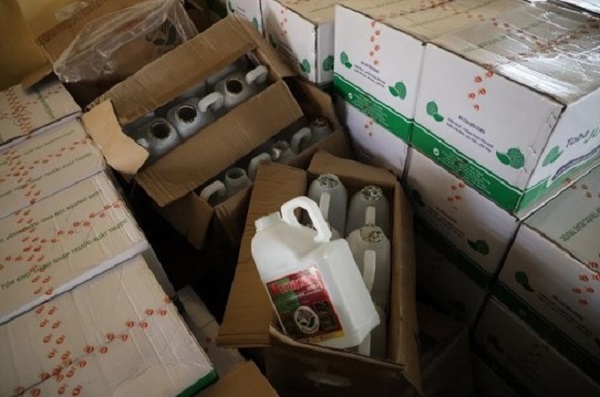 Triệt phá một cơ sở sản xuất số lượng lớn thuốc bảo vệ thực vật trái phép tại Tây Ninh