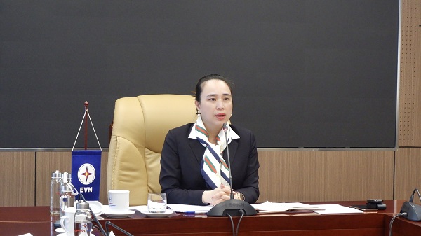 Bà Đỗ Nguyệt Ánh – Thành viên HĐTV, Tổng Giám đốc phát biểu chỉ đạo tại cuộc họp