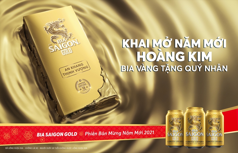 Bia Saigon Gold - Tinh tế một đẳng cấp