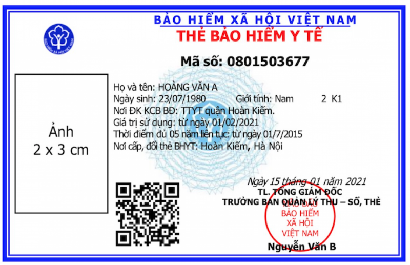 BHXH Việt Nam ban hành mẫu thẻ BHYT mới